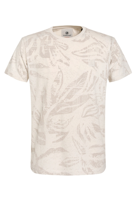 Gabbiano beige heren t-shirt | Vooraanzicht