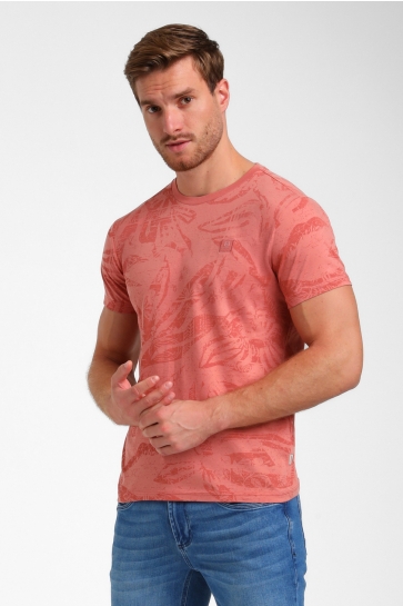 Gabbiano T-shirt ALLOVER PRINT T SHIRT 155911 SUNSET RED