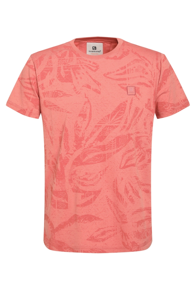 Gabbiano oranje heren t-shirt | Vooraanzicht