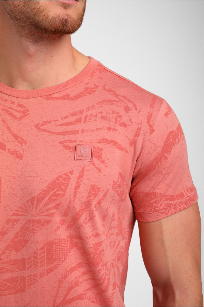 Gabbiano oranje heren t-shirt | Close up