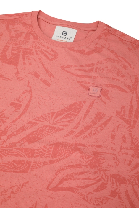 Gabbiano oranje heren t-shirt | Kleurstaal