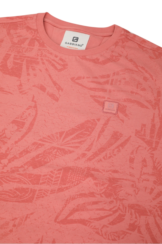 Gabbiano oranje heren t-shirt | Kleurstaal