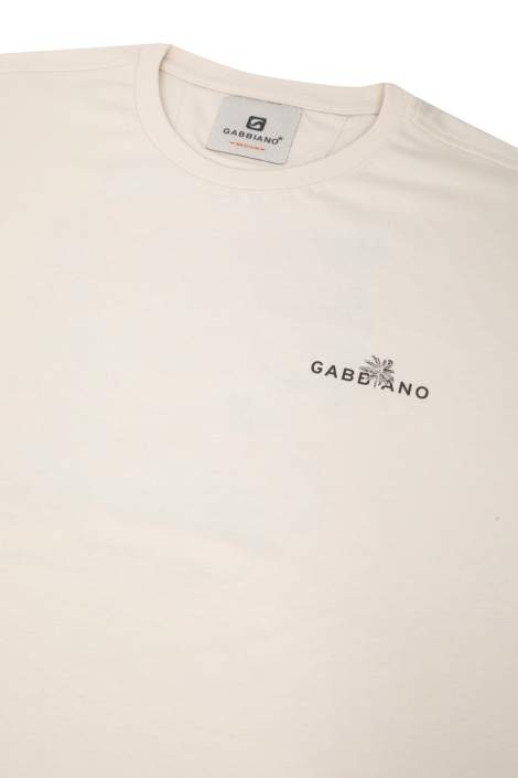 Gabbiano beige heren t-shirt | Kleurstaal