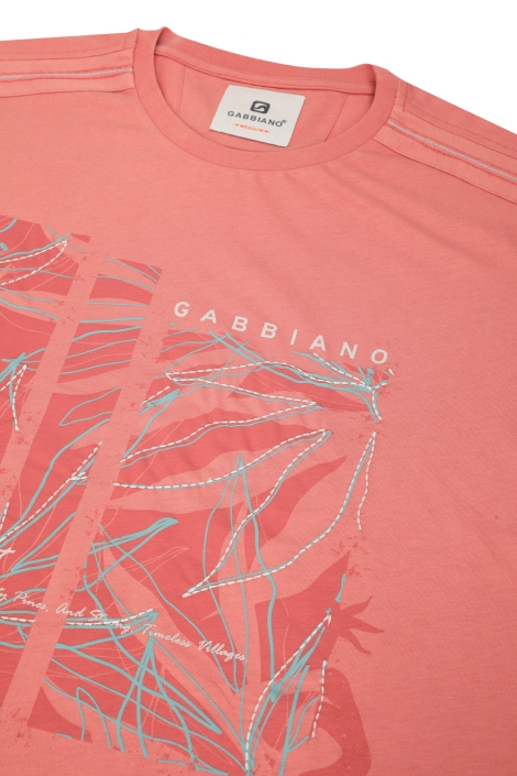Gabbiano oranje heren t-shirt | Kleurstaal