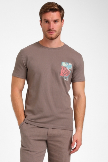 Gabbiano MODERN JACQUARD T SHIRT 155916 DESERT TAUPE