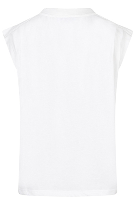 Lofty Manner witte dames t-shirt | Achteraanzicht