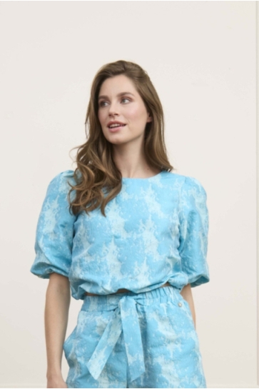 Lofty Manner T-shirt TOP ARIA QE16 400 Blue