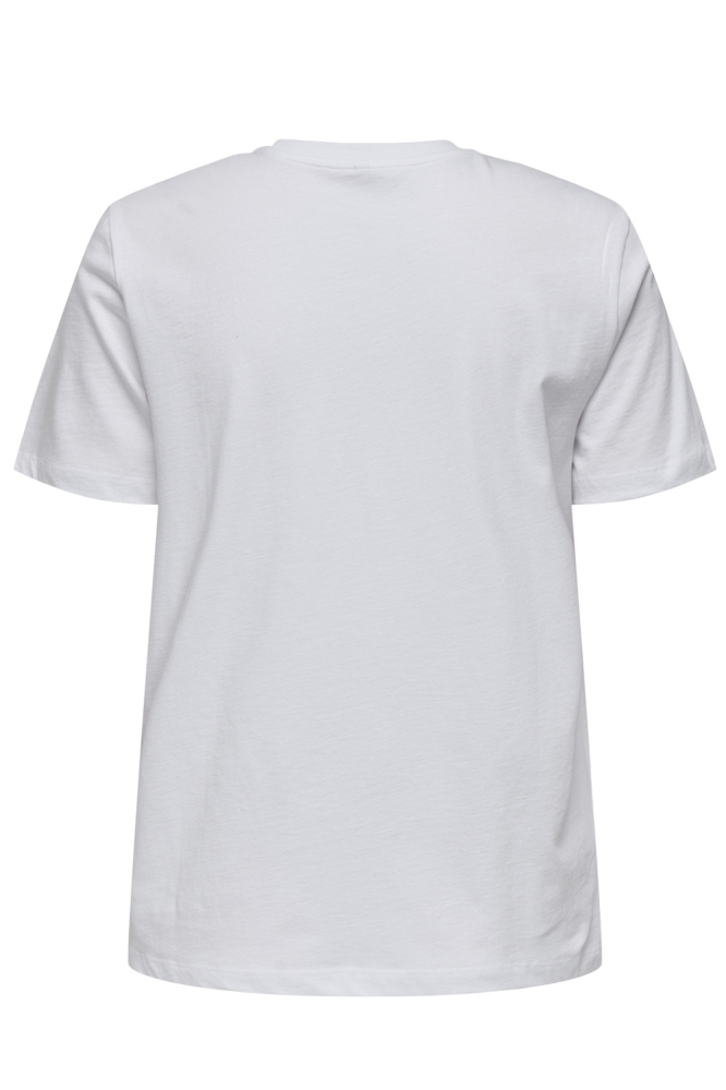 Only witte dames t-shirt | Achteraanzicht