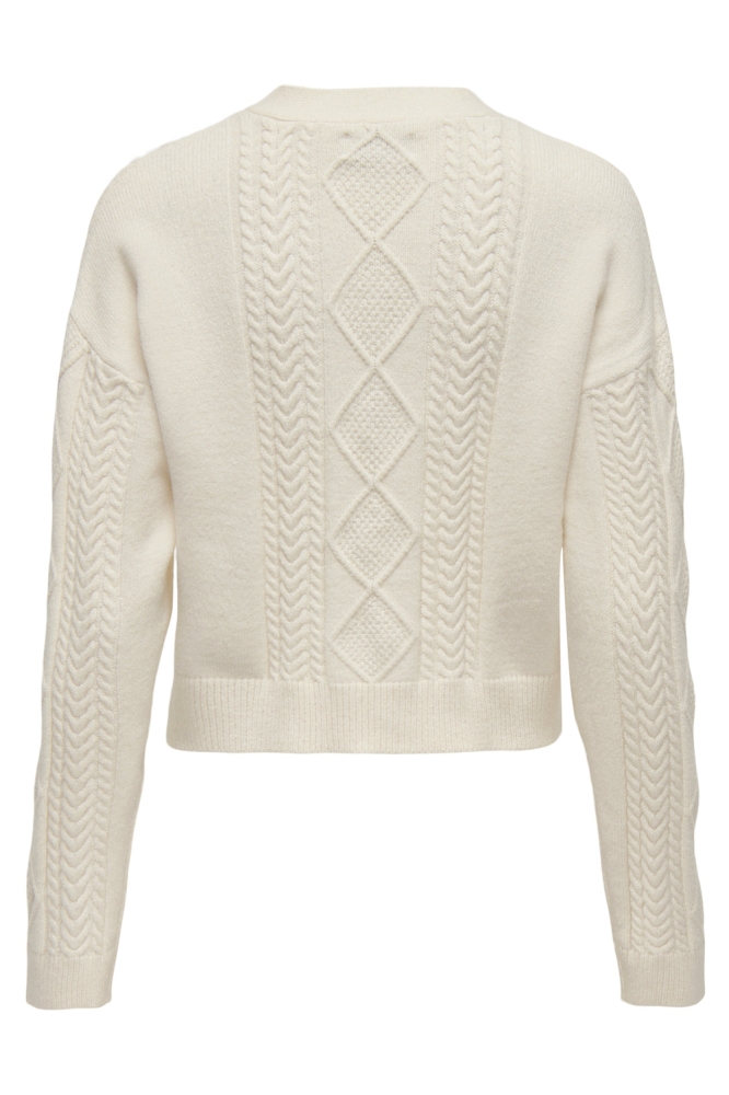 Only beige dames vest | Achteraanzicht