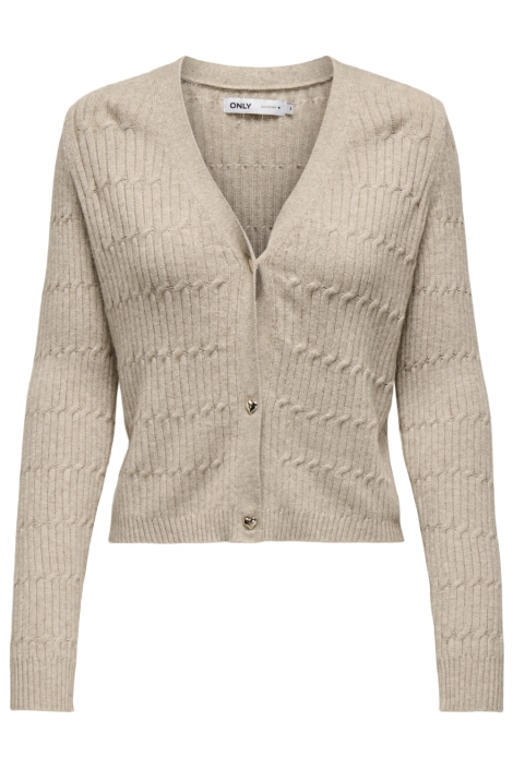 Only beige dames vest | Vooraanzicht