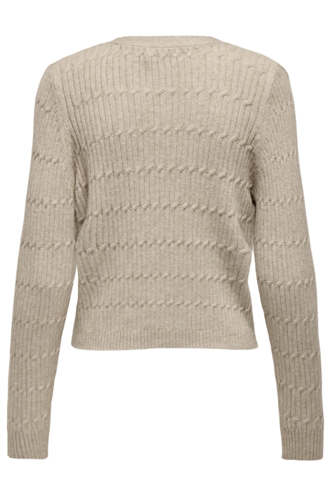 Only beige dames vest | Achteraanzicht