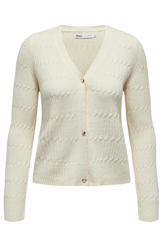 Only beige dames vest | Vooraanzicht