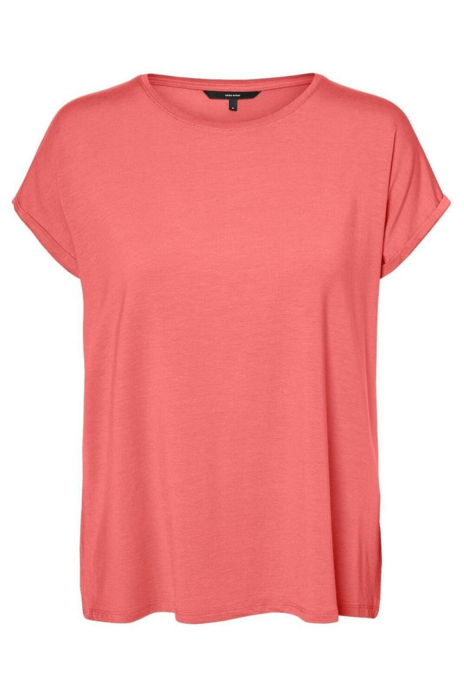 Vero Moda oranje dames t-shirt | Vooraanzicht