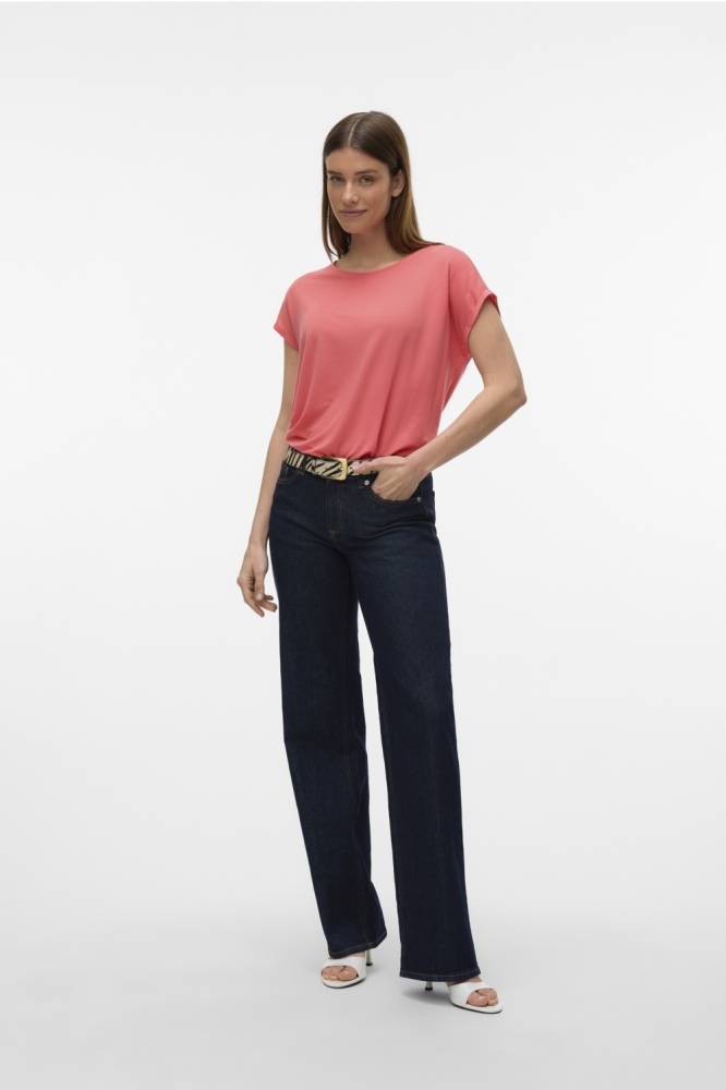 Vero Moda oranje dames t-shirt | Model