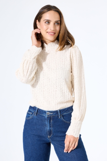 Garcia T-shirt LONGSLEEVE T SHIRT J50014 4294 Whitecap