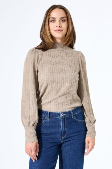 Garcia LONGSLEEVE T SHIRT J50014 3459 Taupe