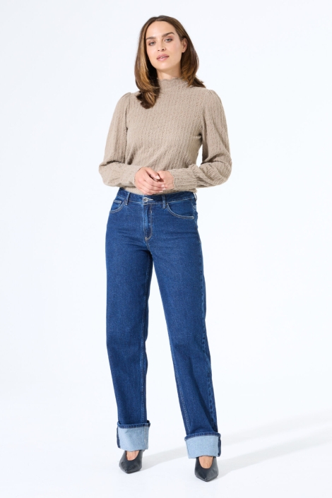 Garcia taupe dames t-shirt | Model