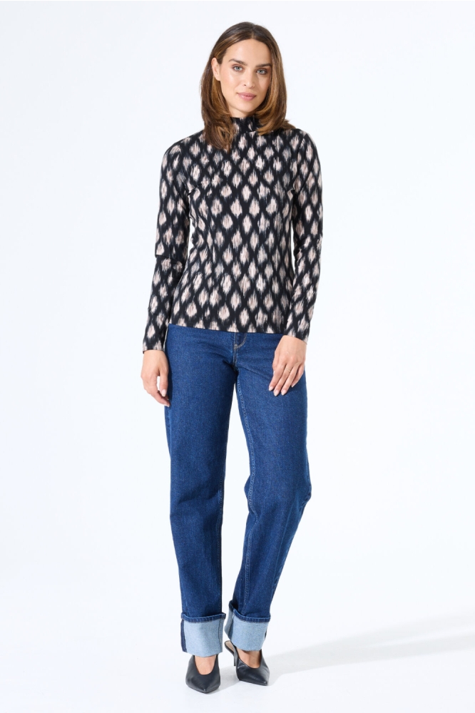 Garcia taupe dames t-shirt | Model