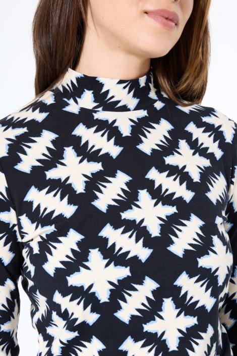 Garcia zwarte dames t-shirt | Close up