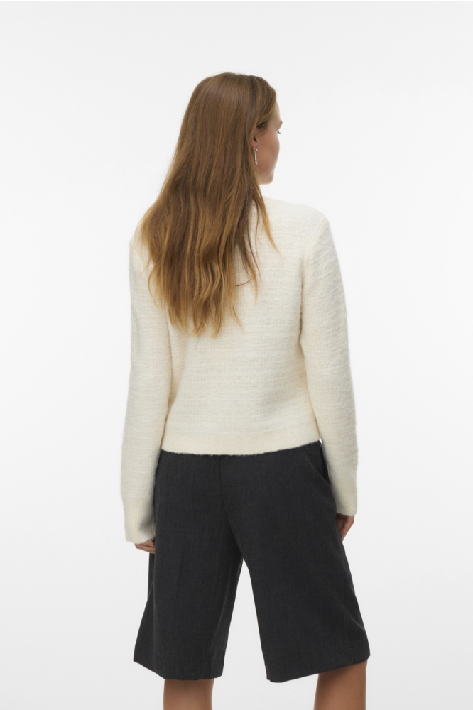 Vero Moda beige dames vest | Model achteraanzicht