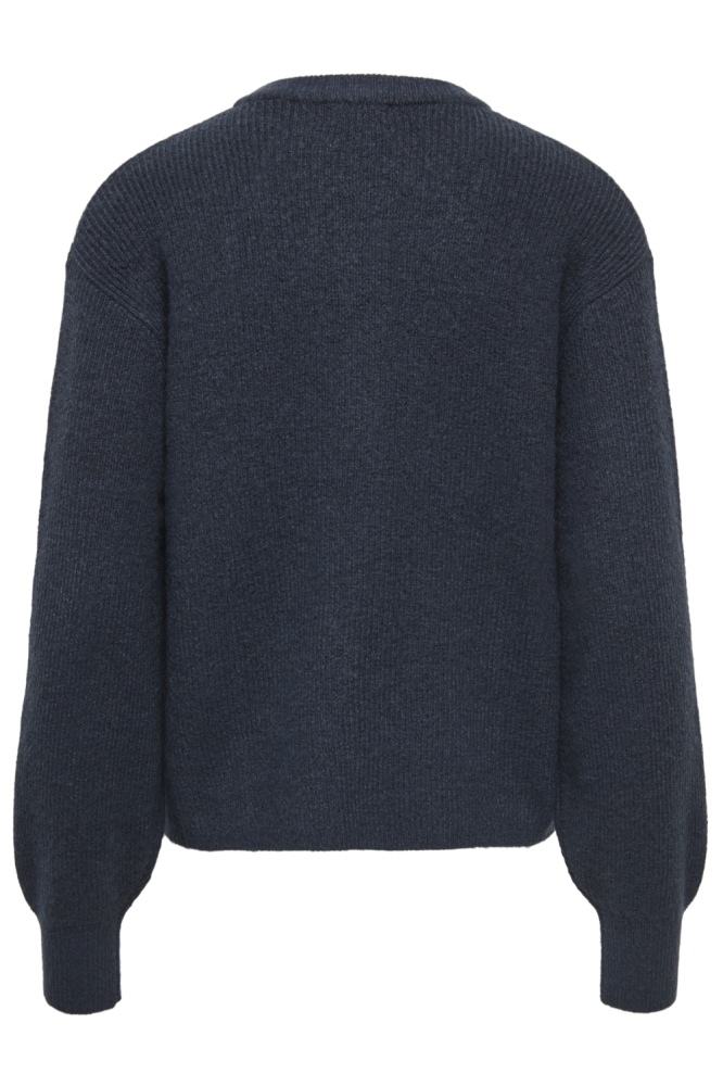 Jacqueline de Yong blauwe dames vest | Achteraanzicht