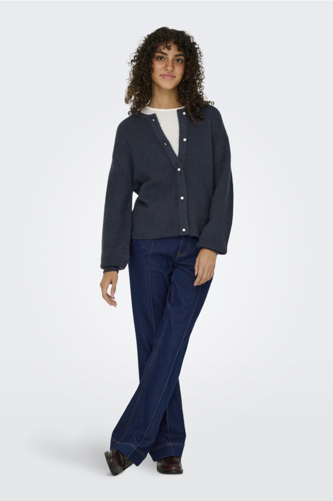 Jacqueline de Yong blauwe dames vest | Model