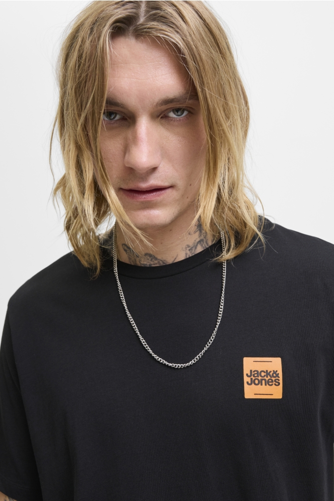 Jack & Jones zwarte heren t-shirt | Close up
