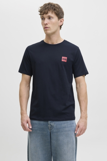 Jack & Jones jjbrandy tee ss crew neck ln Blauw