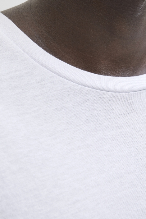 Jack & Jones witte heren t-shirt | Close up