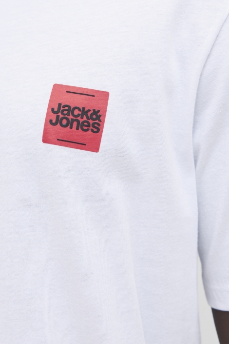 Jack & Jones witte heren t-shirt | Kleurstaal