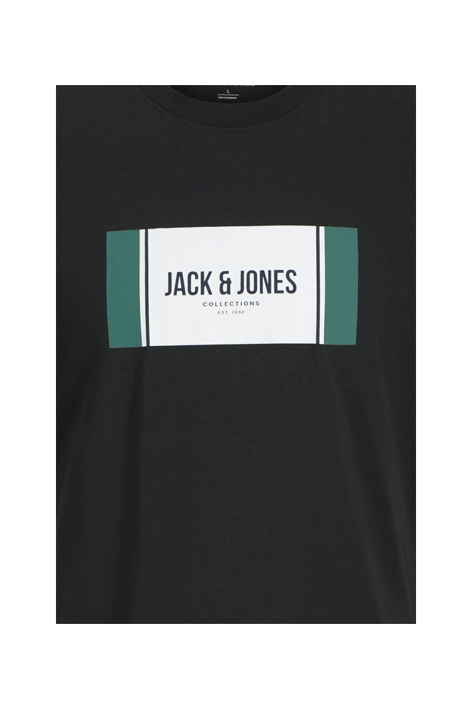Jack & Jones zwarte heren t-shirt | Kleurstaal