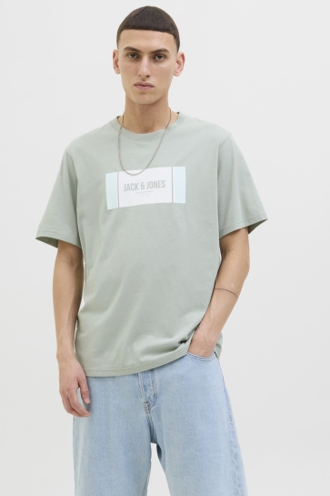 Jack & Jones T-shirt JJHAYATO TEE SS CREW NECK BTS LN 12278508 ICEBERG GREEN
