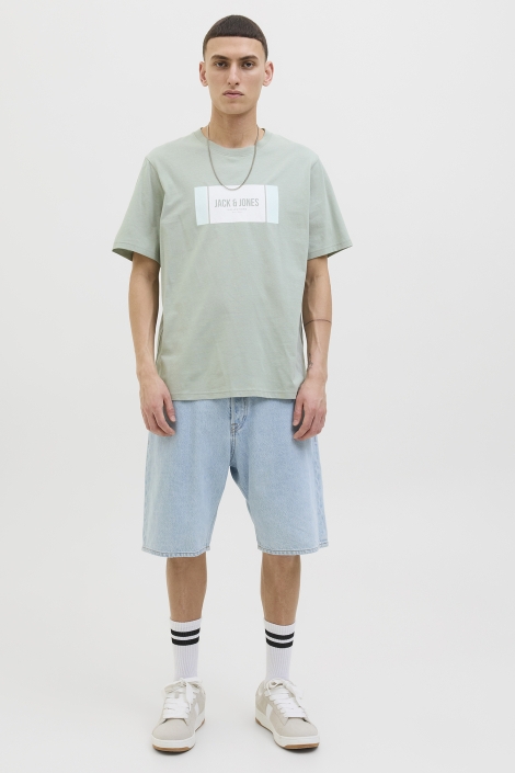 Jack & Jones groene heren t-shirt | Model