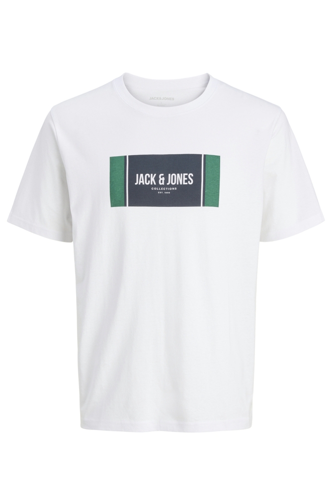 Jack & Jones witte heren t-shirt | Vooraanzicht