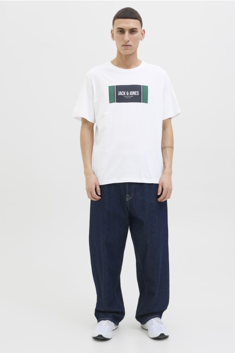 Jack & Jones witte heren t-shirt | Model