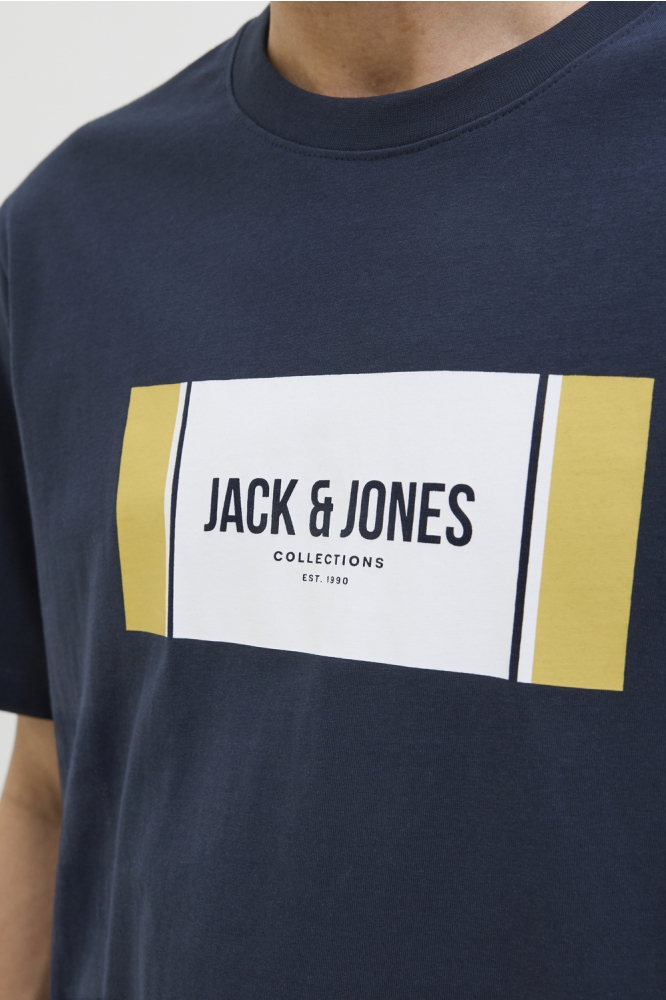 Jack & Jones zwarte heren t-shirt | Close up