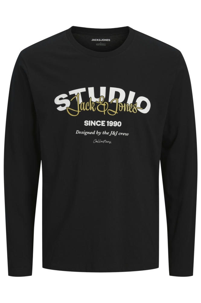 Jack & Jones zwarte heren t-shirt | Vooraanzicht