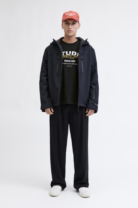 Jack & Jones zwarte heren t-shirt | Model