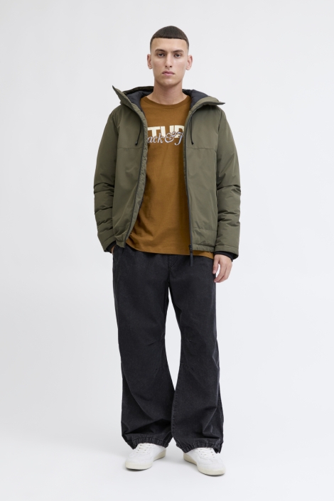 Jack & Jones camel heren t-shirt | Model