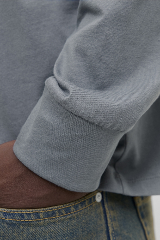 Jack & Jones blauwe heren t-shirt | Close up