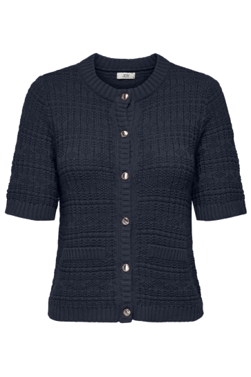 Jacqueline de Yong JDYTIKKA S/S O-NECK CARDIGAN KNT 15351820 Total Eclipse