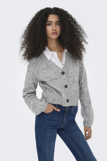 Jacqueline de Yong Vest JDYSUSANNA L/S VN RAGLAN CARDIGAN K 15351910 Medium Grey Melange