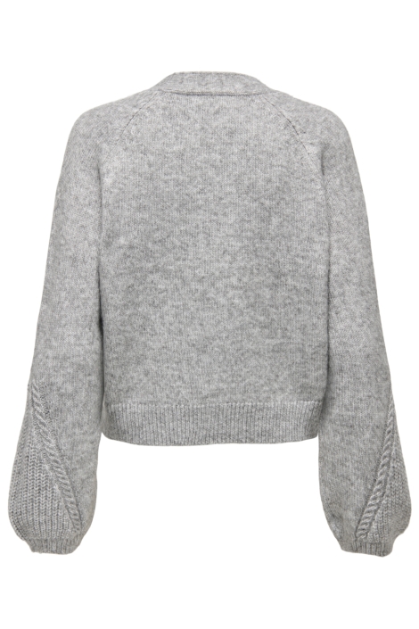 Jacqueline de Yong grijze dames vest | Achteraanzicht