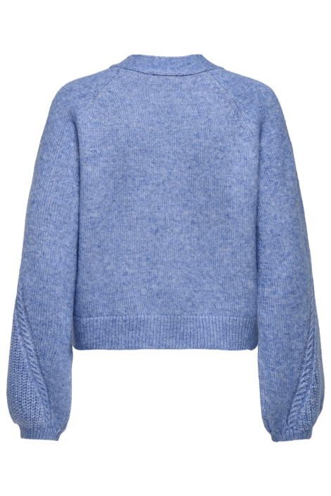 Jacqueline de Yong blauwe dames vest | Achteraanzicht