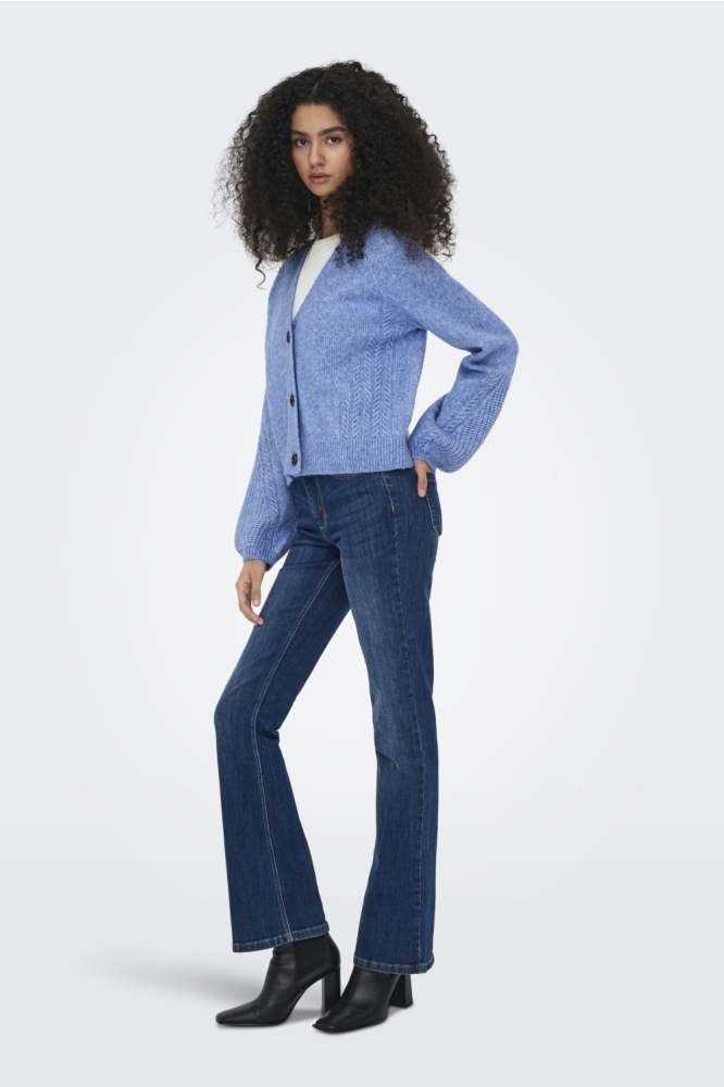 Jacqueline de Yong blauwe dames vest | Model