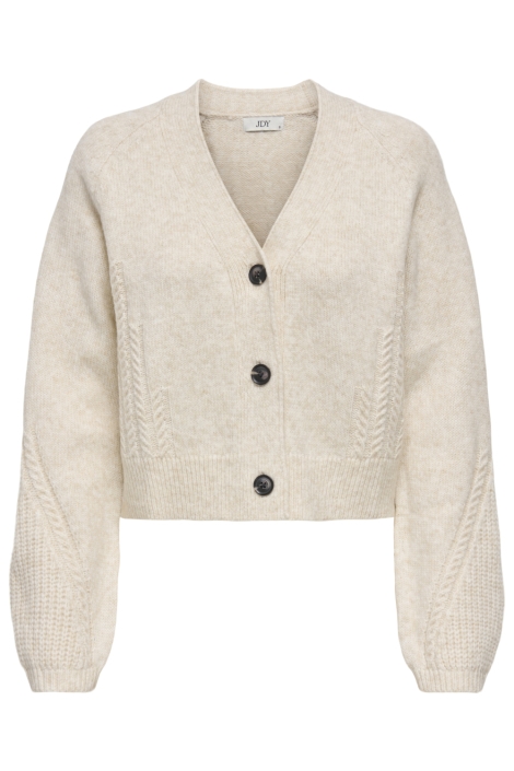 Jacqueline de Yong beige dames vest | Vooraanzicht