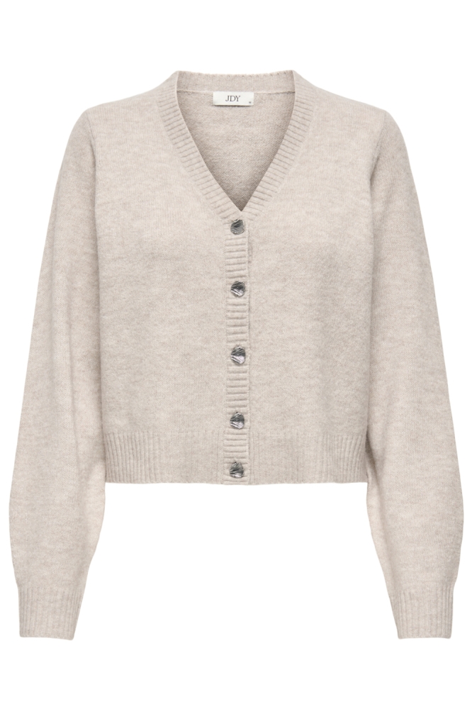 Jacqueline de Yong beige dames vest | Vooraanzicht