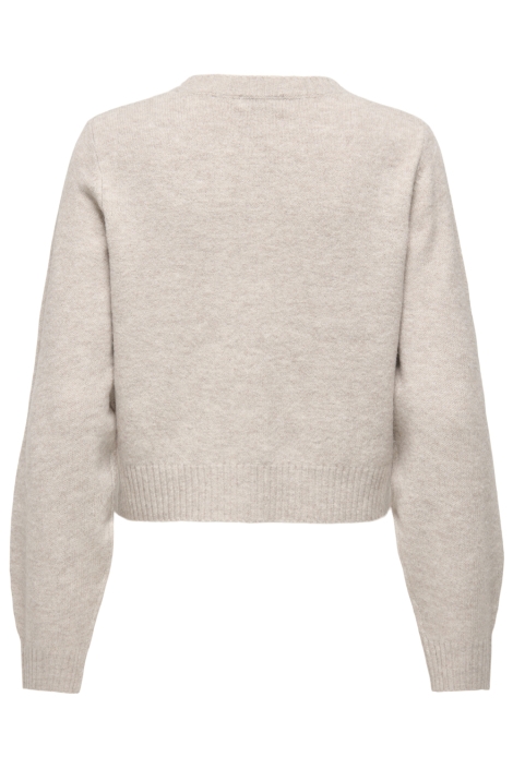 Jacqueline de Yong beige dames vest | Achteraanzicht