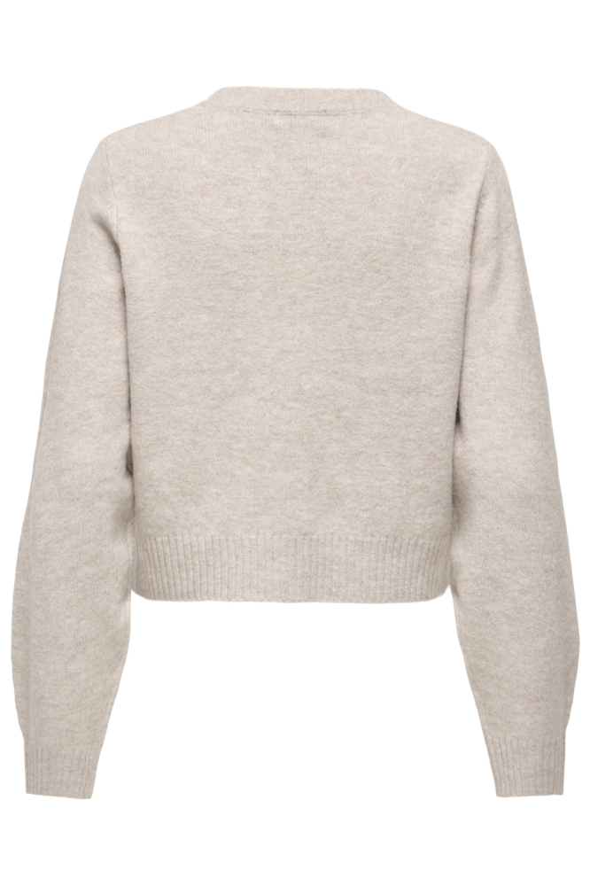 Jacqueline de Yong beige dames vest | Achteraanzicht