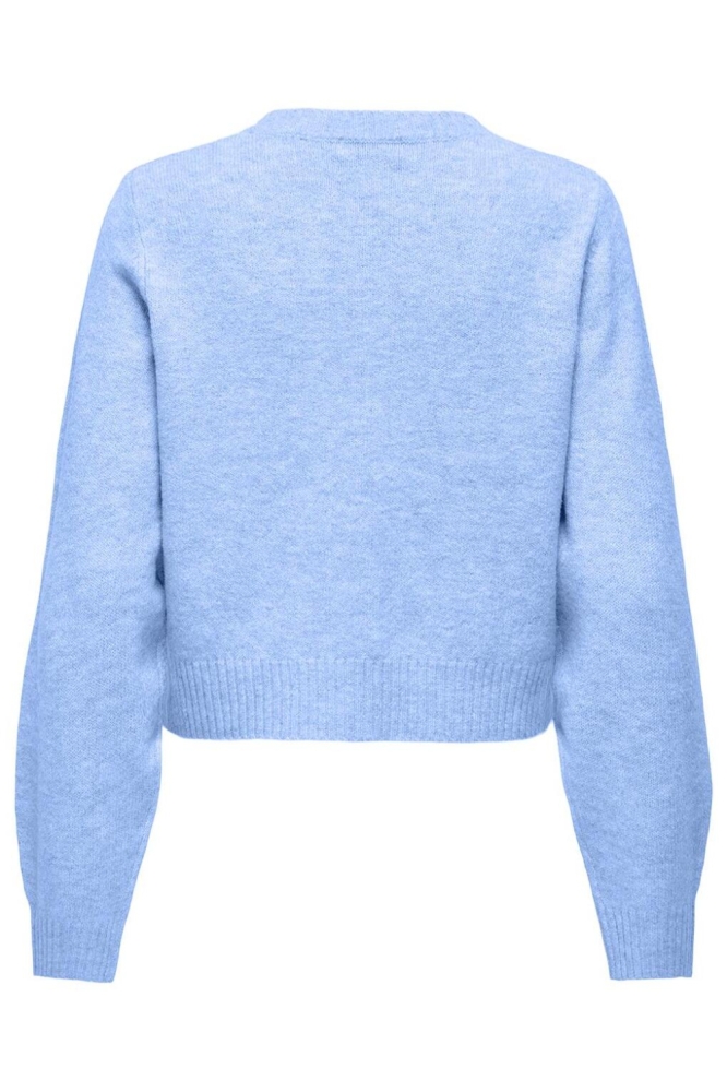 Jacqueline de Yong blauwe dames vest | Achteraanzicht